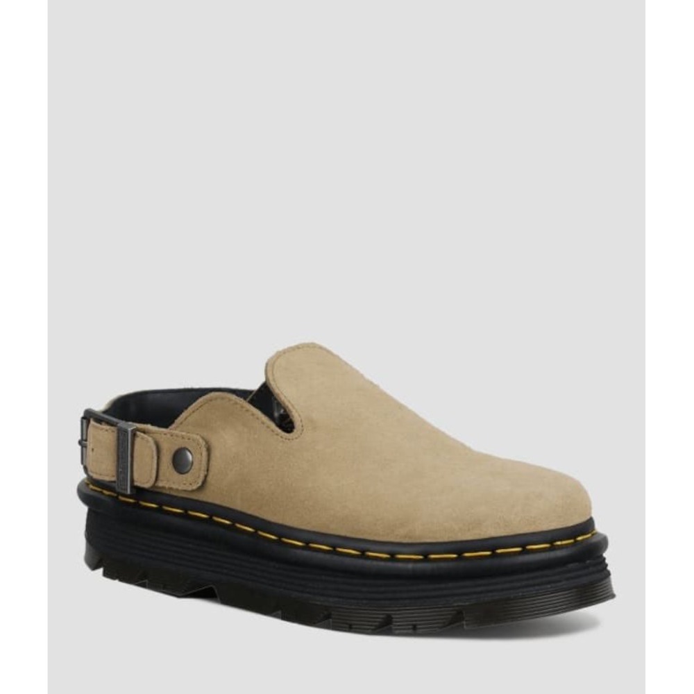 NEW Dr. Martens Zebzag Suede Slingback Platform Mules Tan Clogs Women's 7‎ - Picture 4 of 16